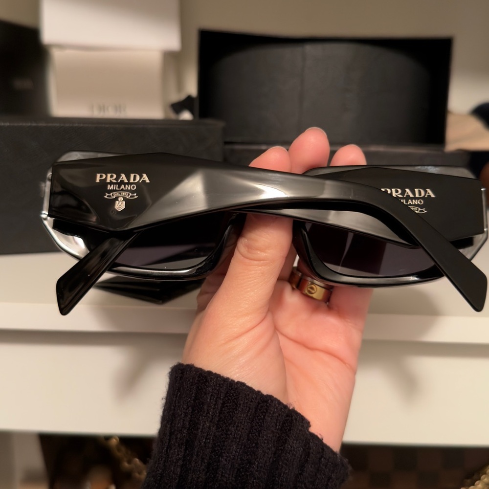 SOLD Prada Sleek Black Sunglasses